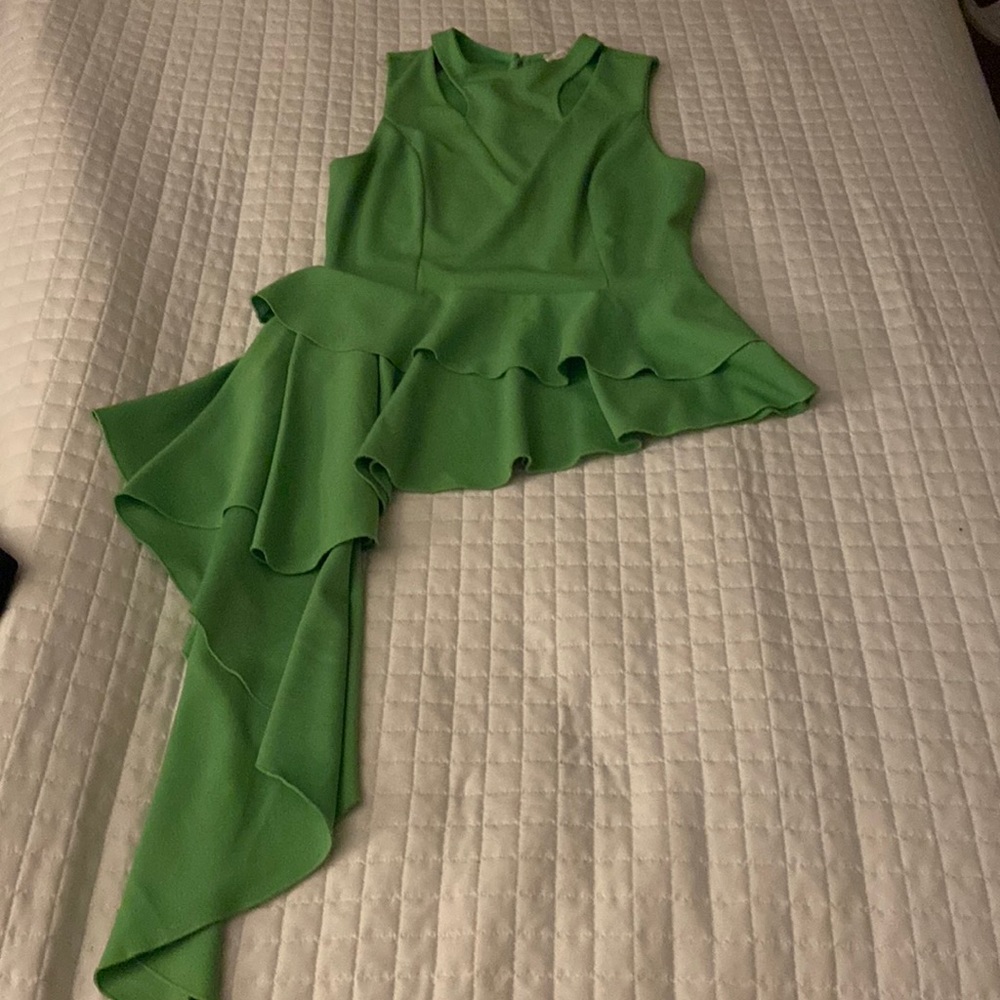 80s neon green Top